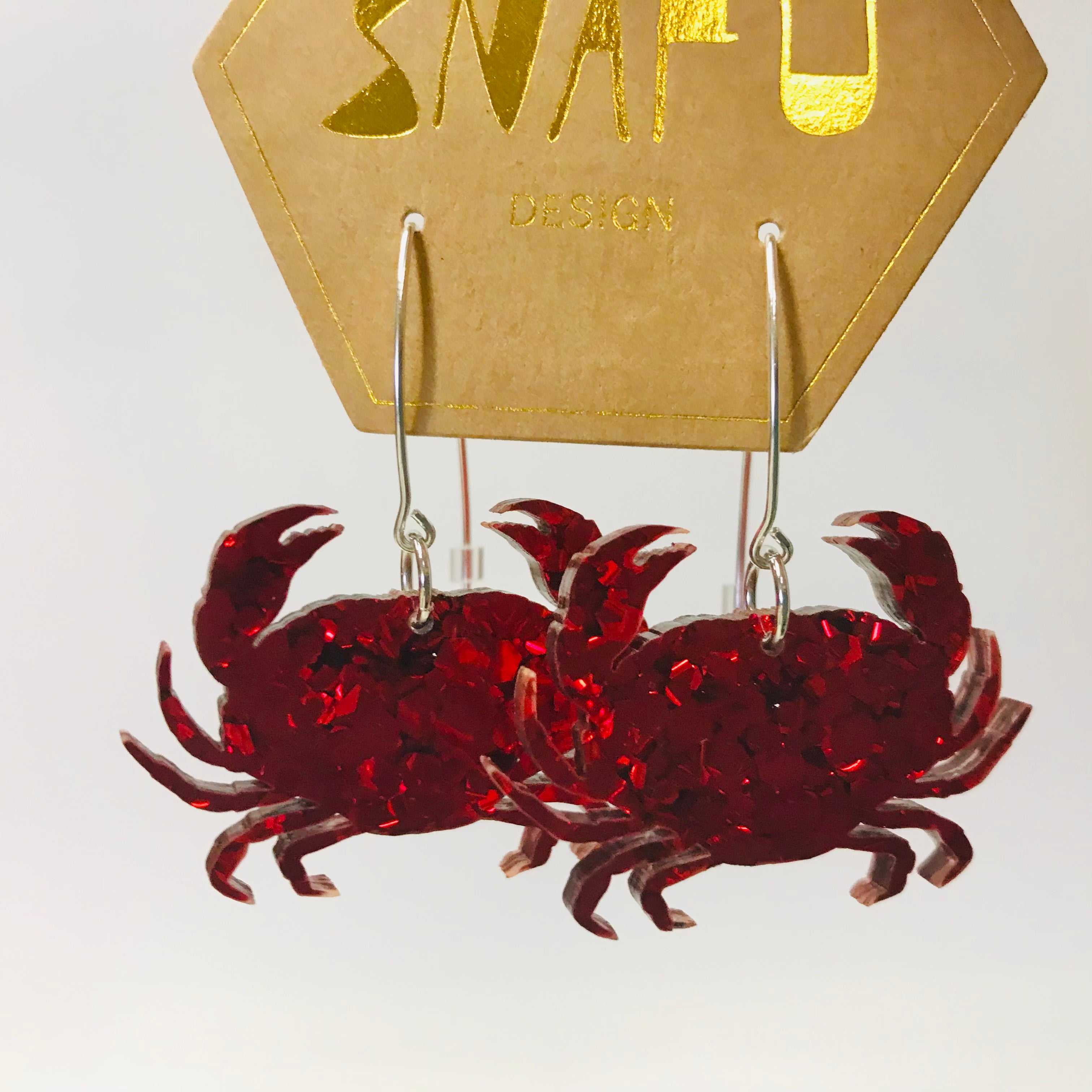 Crab Dangly Earrings