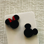 Novelty Studs Earrings - Graphic Acrylic