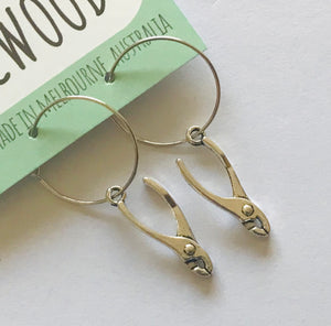 Novelty Charm Hoop Earrings