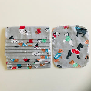 No Waste Reusable Baby Wipes  - pack of 12