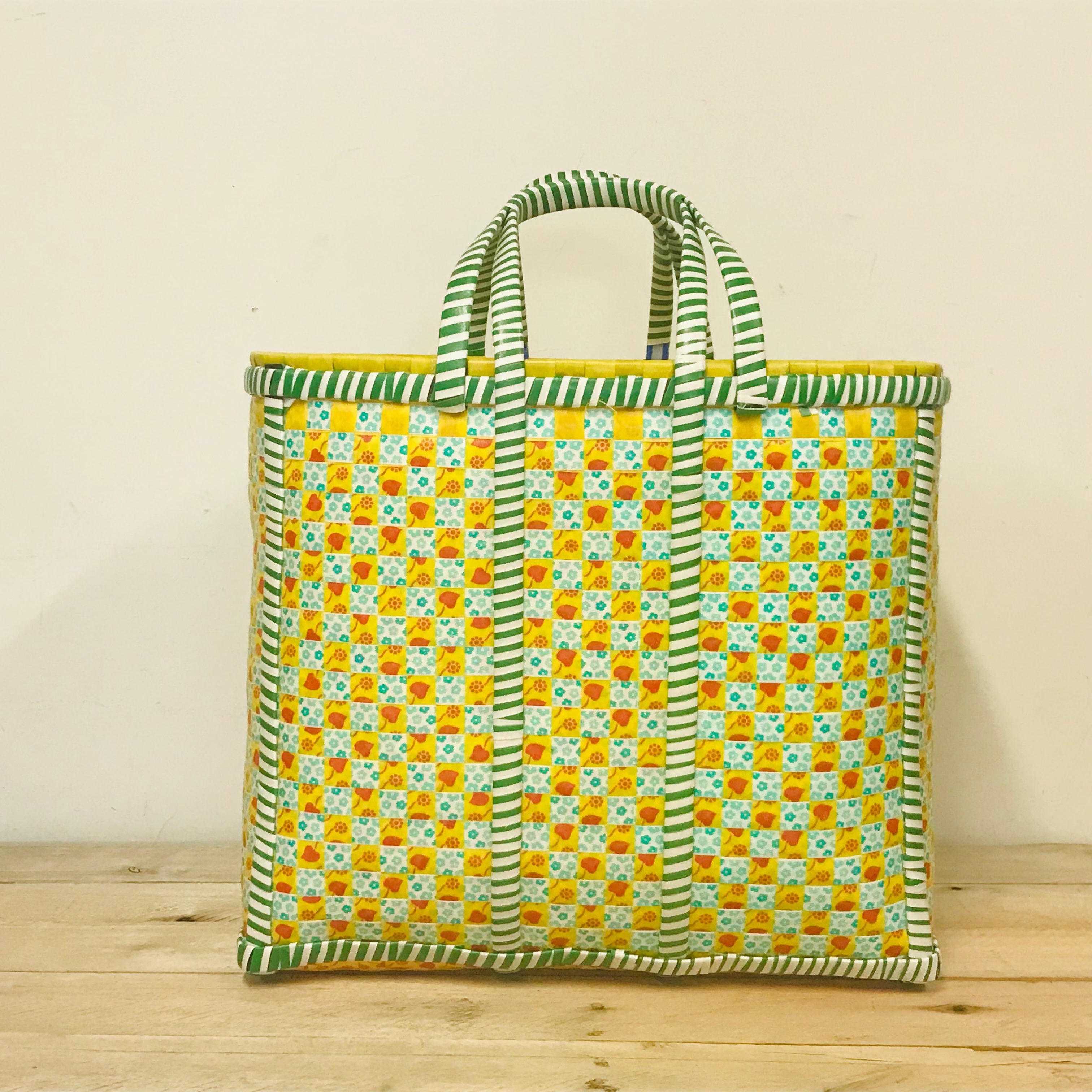 Handwoven Pallet Strap Baskets - TRADITIONAL