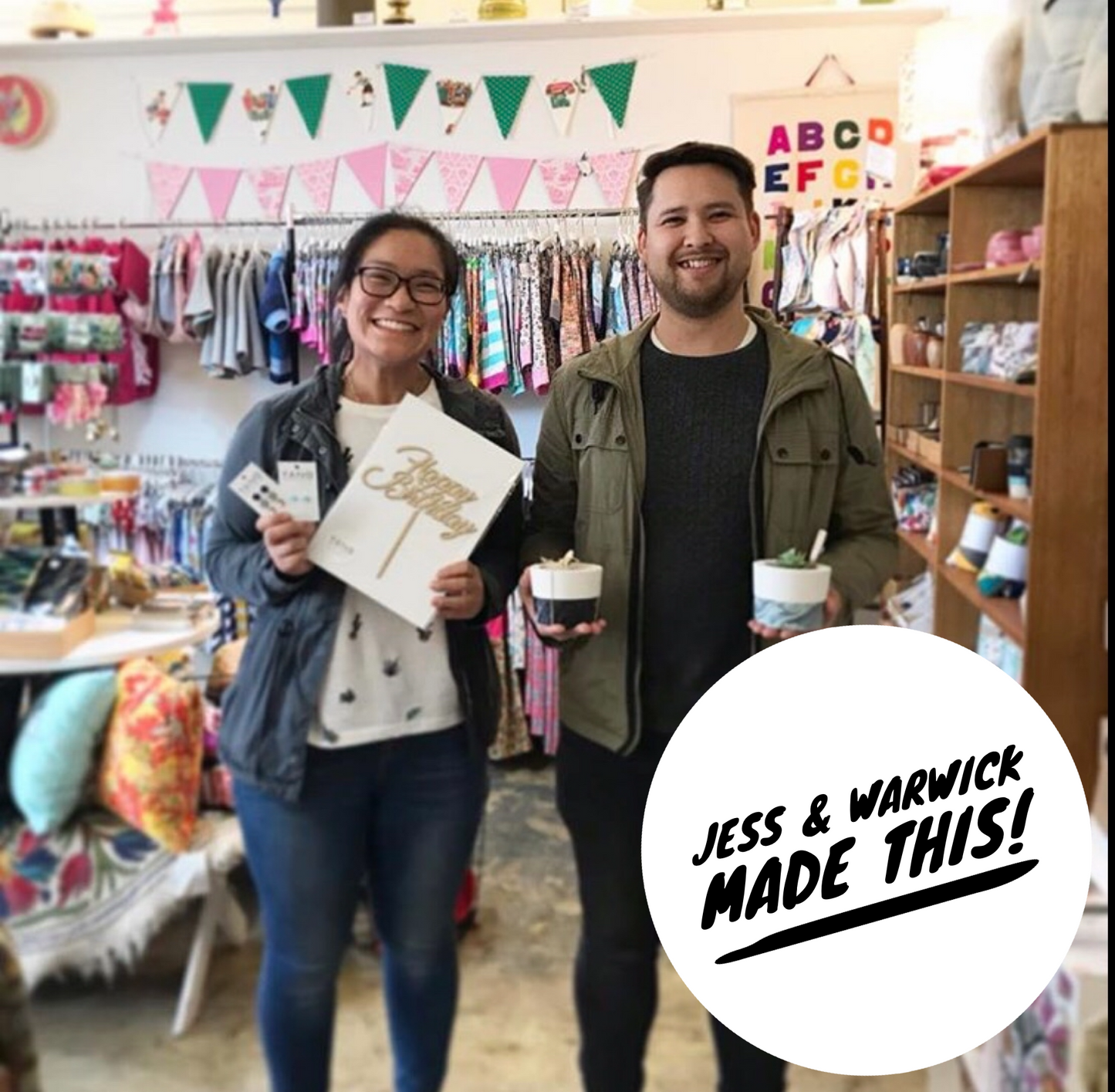 Dipped Bamboo Stud Earrings