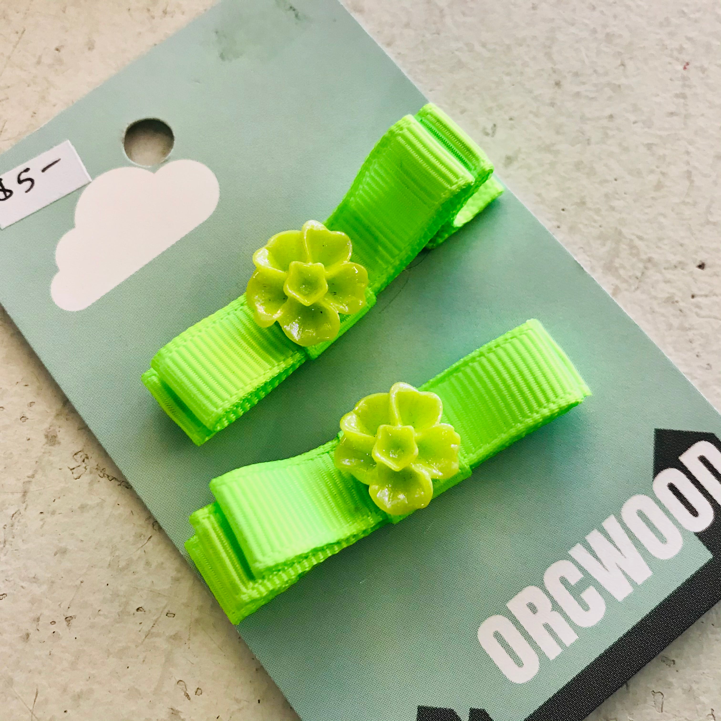 Handmade Ribbon Bow Hairclips