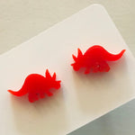Novelty Studs Earrings - Graphic Acrylic