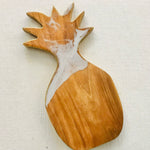 Pineapple Shaped Timber Serving Board with  Resin detail