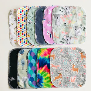 No Waste Reusable Baby Wipes  - pack of 12
