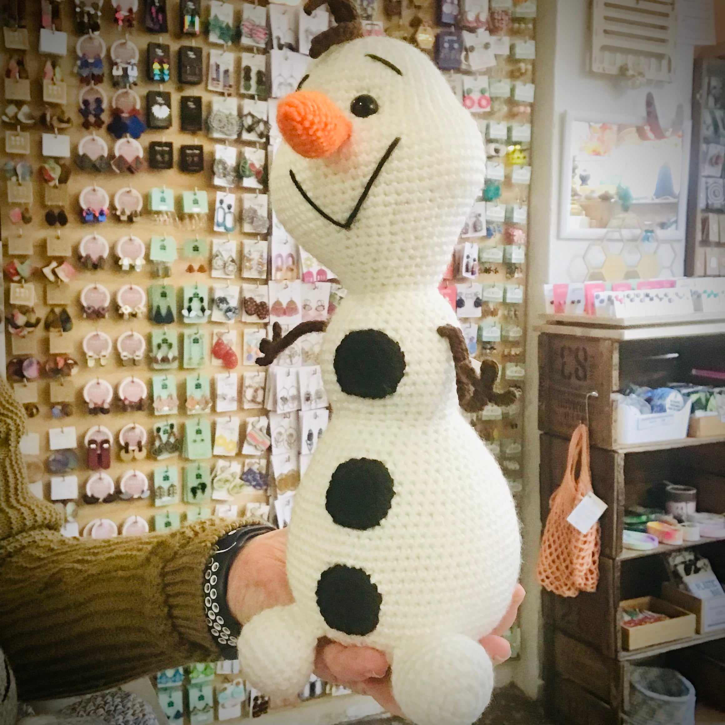 Olaf Snowman Crochet Toy
