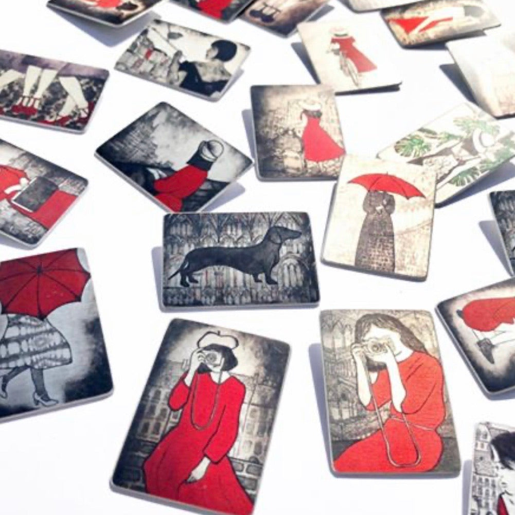 Aluminium Original Art Brooch / Pendant
