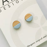 Dipped Bamboo Stud Earrings