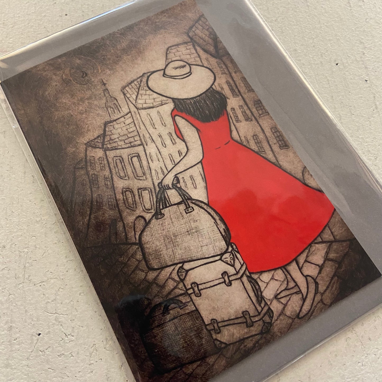 Original Art Print Blank Greeting Cards - individual