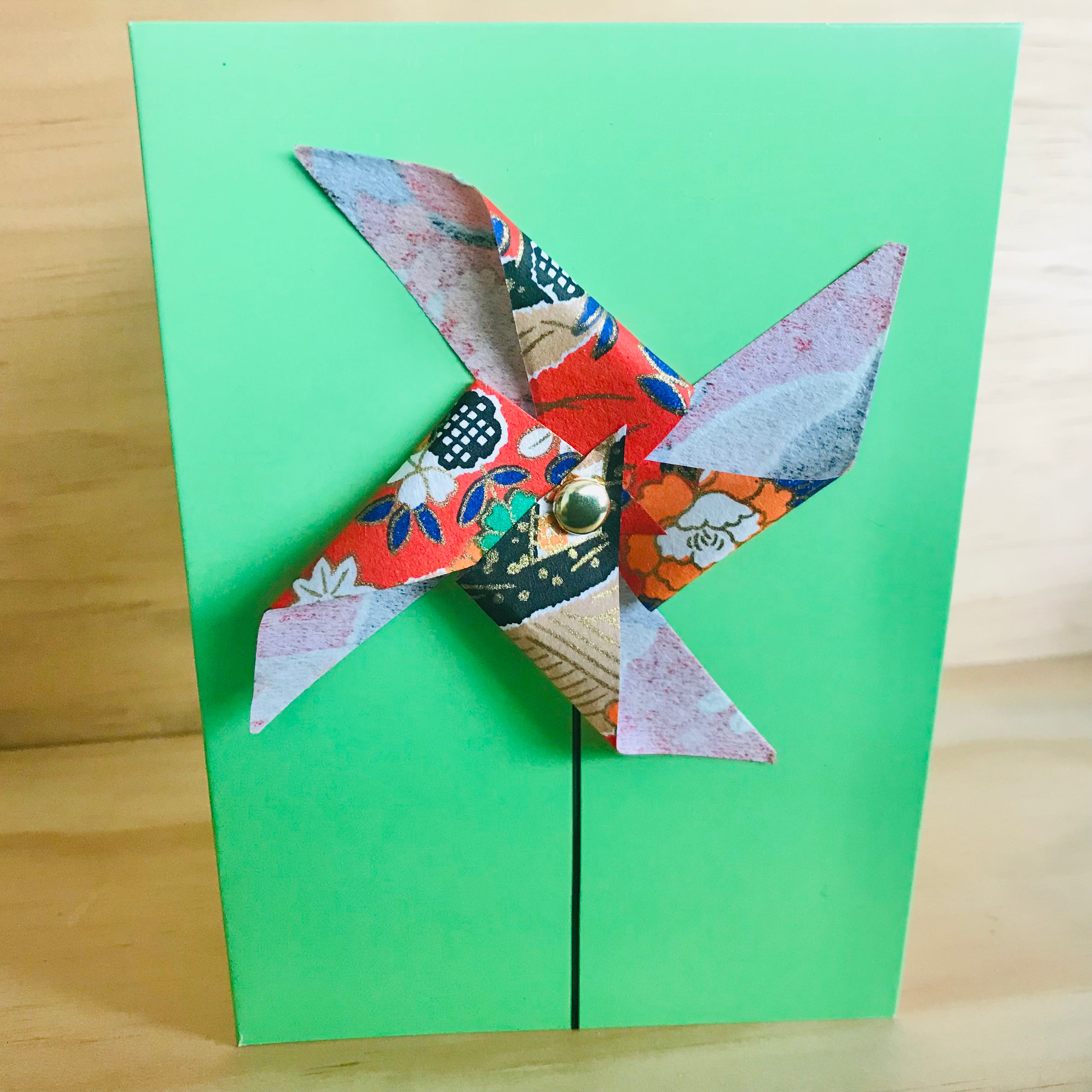 Handmade 3D Pin-Wheel Greeting Cards