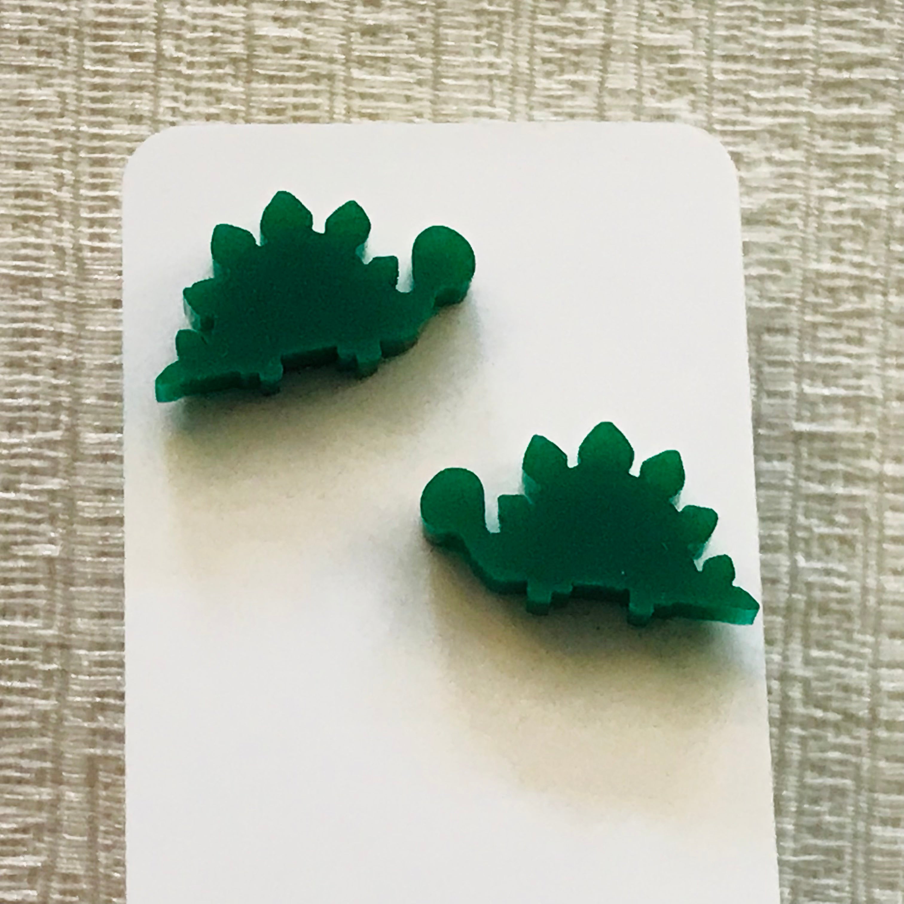 Novelty Studs Earrings - Graphic Acrylic
