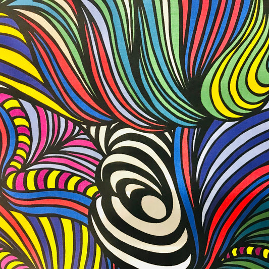 Custom Lamp Shade only - Taffy: Rainbow