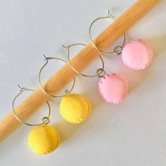 Macaron Hoop Earrings