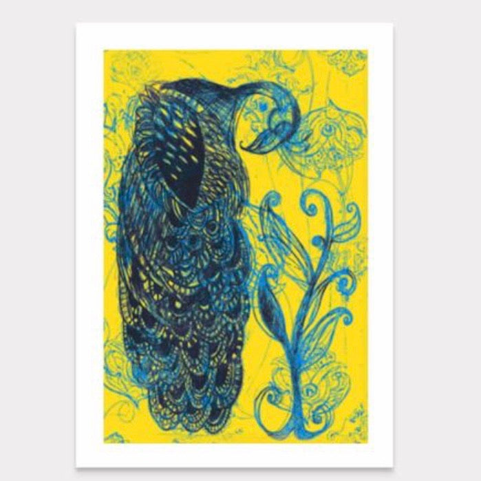 Mixed Media Recycled A6 Art Print Greeting Cards with Envelopes