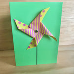 Handmade 3D Pin-Wheel Greeting Cards