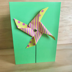 Handmade 3D Pin-Wheel Greeting Cards