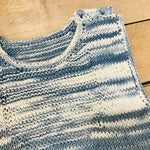 hand-knitted locally - Child Blue Fleck Vest