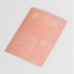 Melbourne Landmark Art Print Greeting Cards