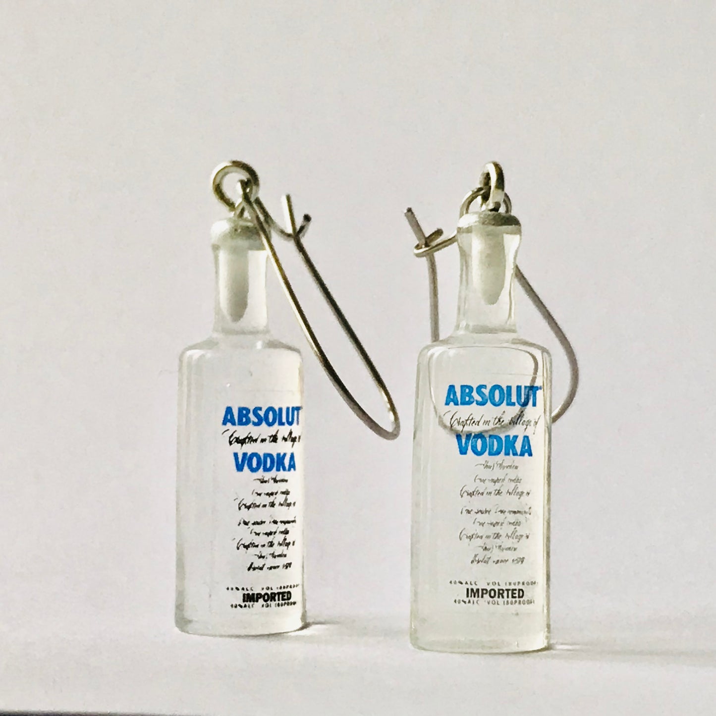 Vodka Bottle Hook Earrings **ON SALE**