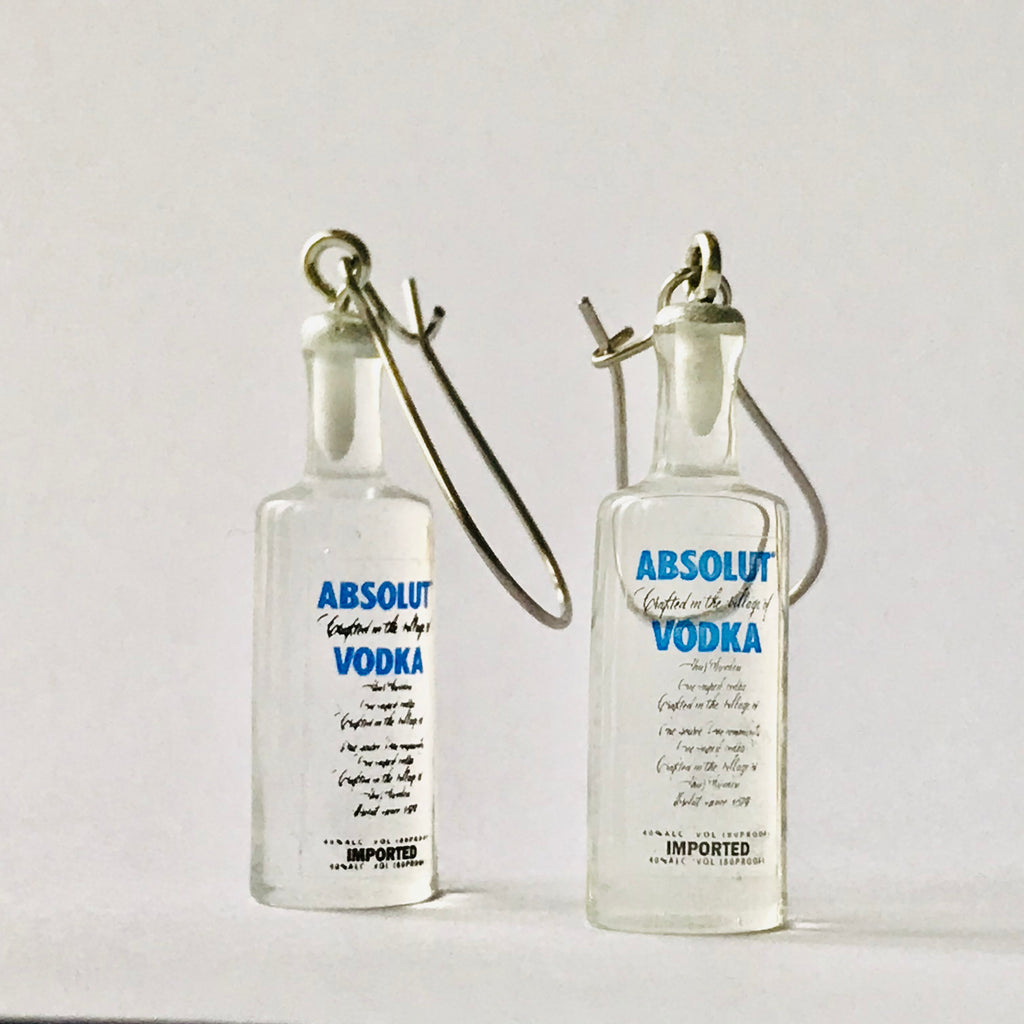 Vodka Bottle Hook Earrings