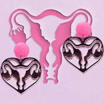 Female Reproductive System Uterus Fundraising  Earrings