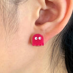 Pac-Man Laser Cut Stud Earrings