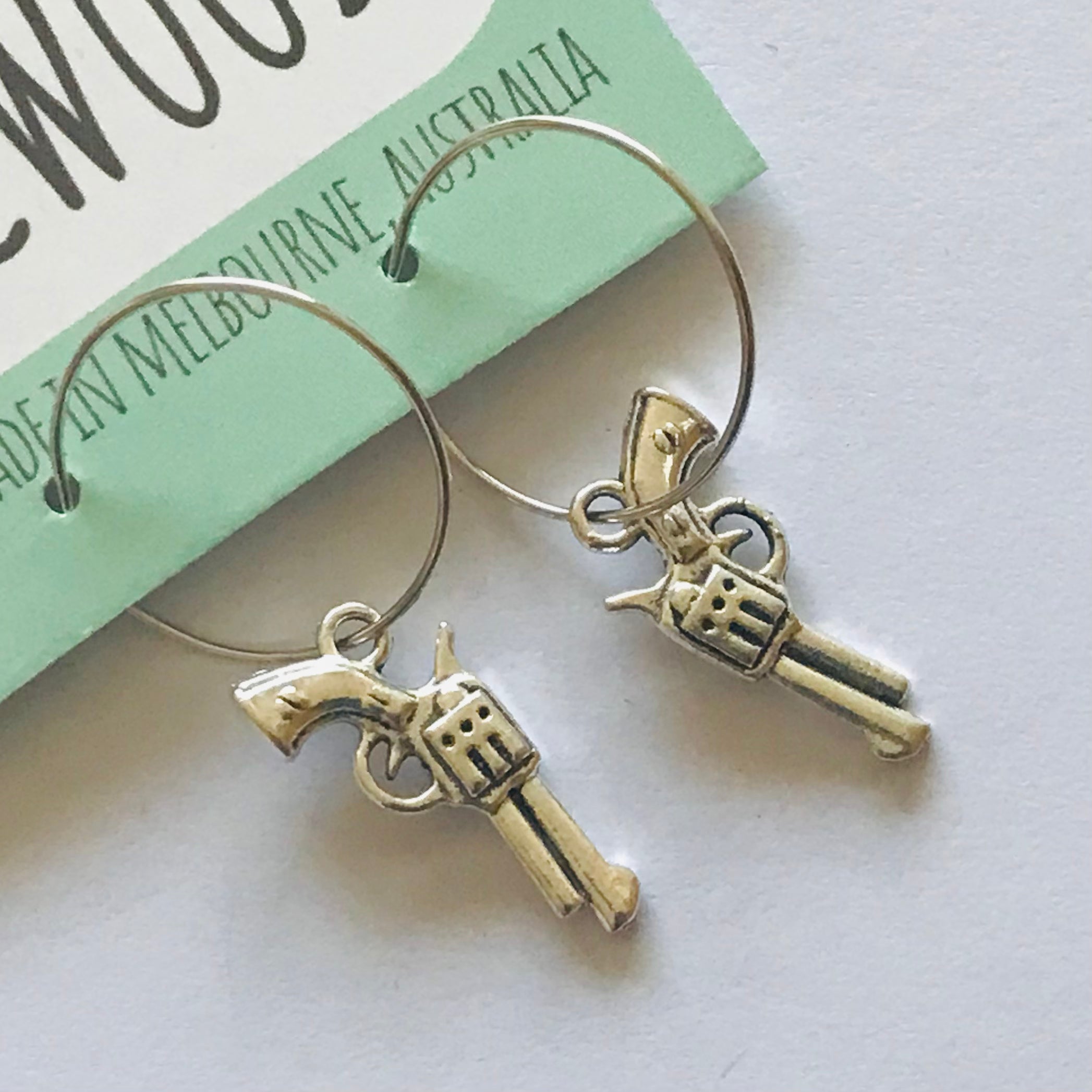 Novelty Charm Hoop Earrings