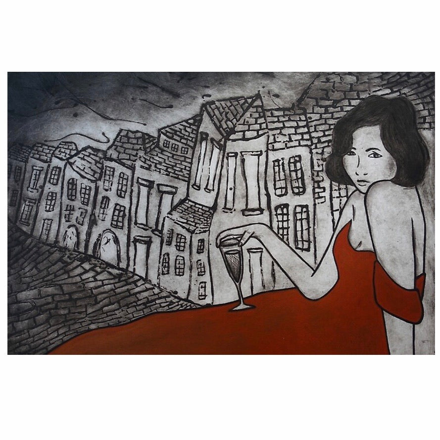 Original Art Print Blank Greeting Cards - individual