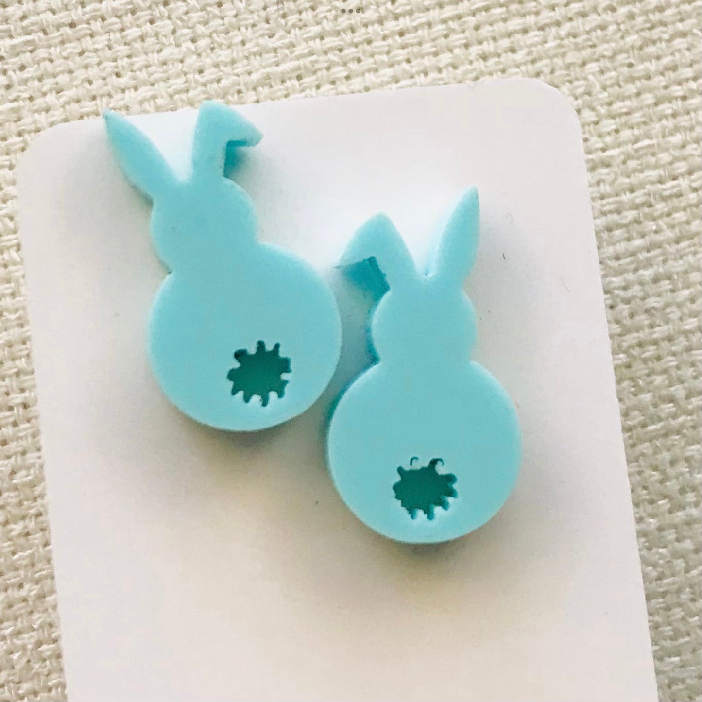 Novelty Studs Earrings - Graphic Acrylic