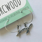 Novelty Charm Hoop Earrings