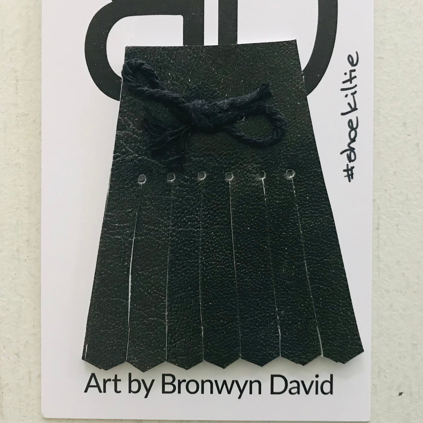 Hand painted leather, faux-leather, perspex & vinyl Shoe Tassel Fringe