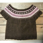 hand-knitted locally - Child Chocolate Cardigan