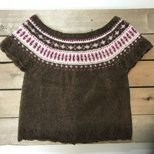 hand-knitted locally - Child Chocolate Cardigan