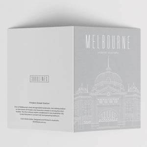 Melbourne Landmark Art Print Greeting Cards
