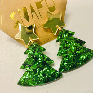Christmas Tree Stud Earrings