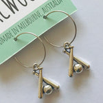 Novelty Charm Hoop Earrings