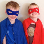 Superhero Dress Up Capes, Masks & Cuffs - RED