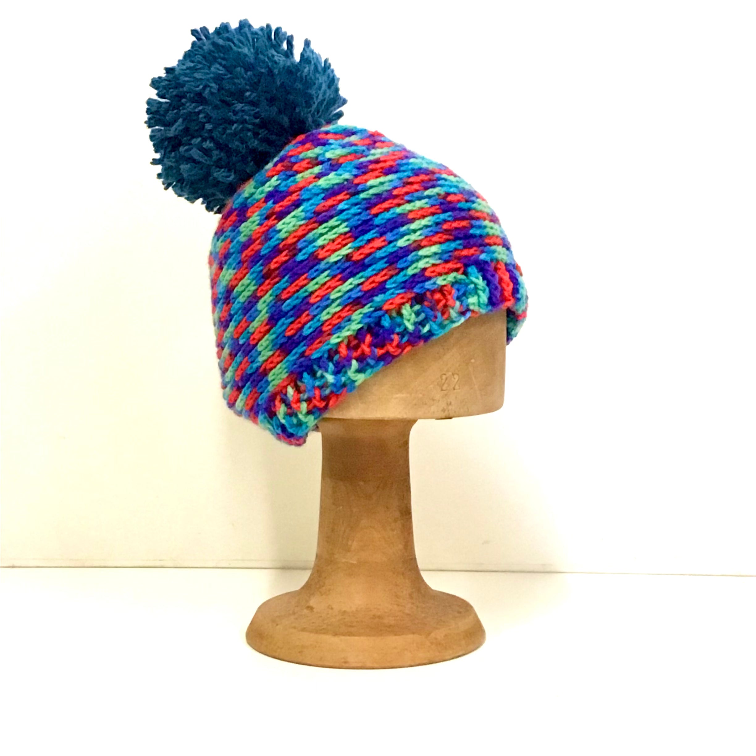 Crochet Wool Blend Beanies - various colours