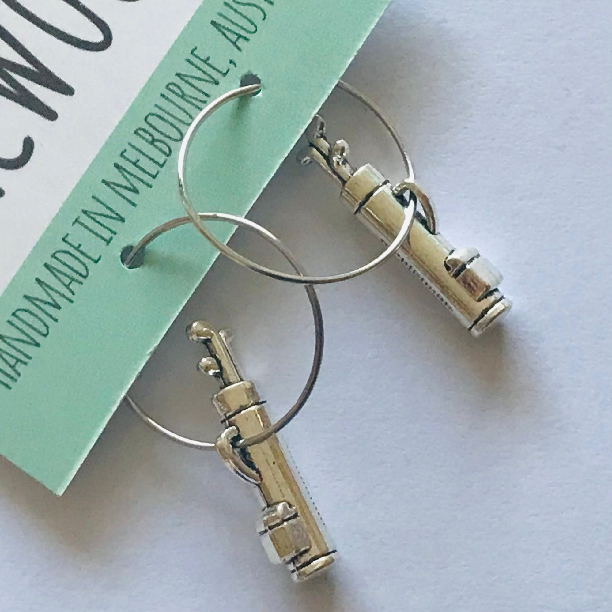 Novelty Charm Hoop Earrings