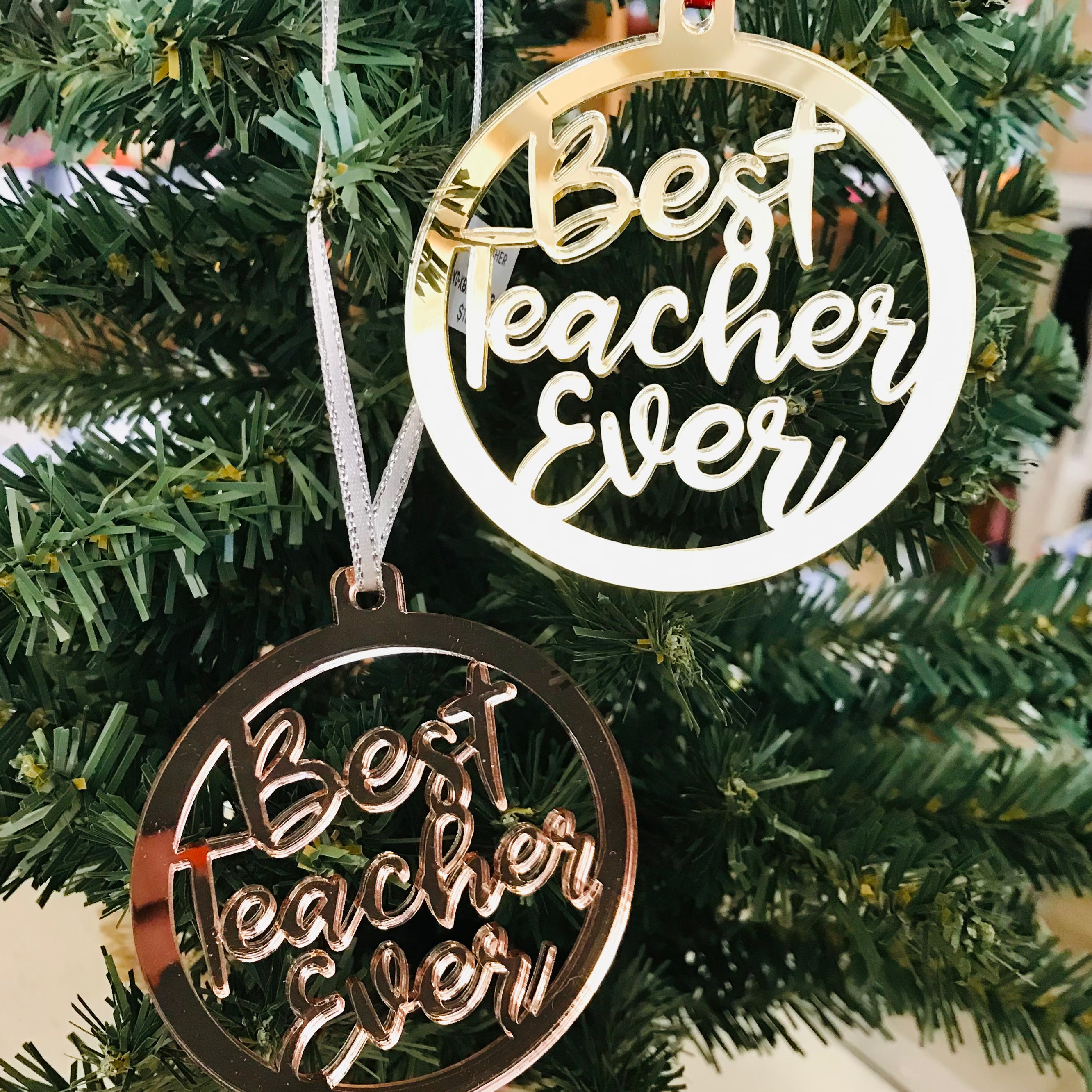 Christmas Decorations - BEST TEACHER EVER!