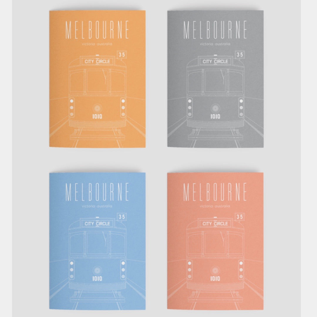 Melbourne Landmark Art Print Greeting Cards