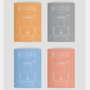 Melbourne Landmark Art Print Greeting Cards