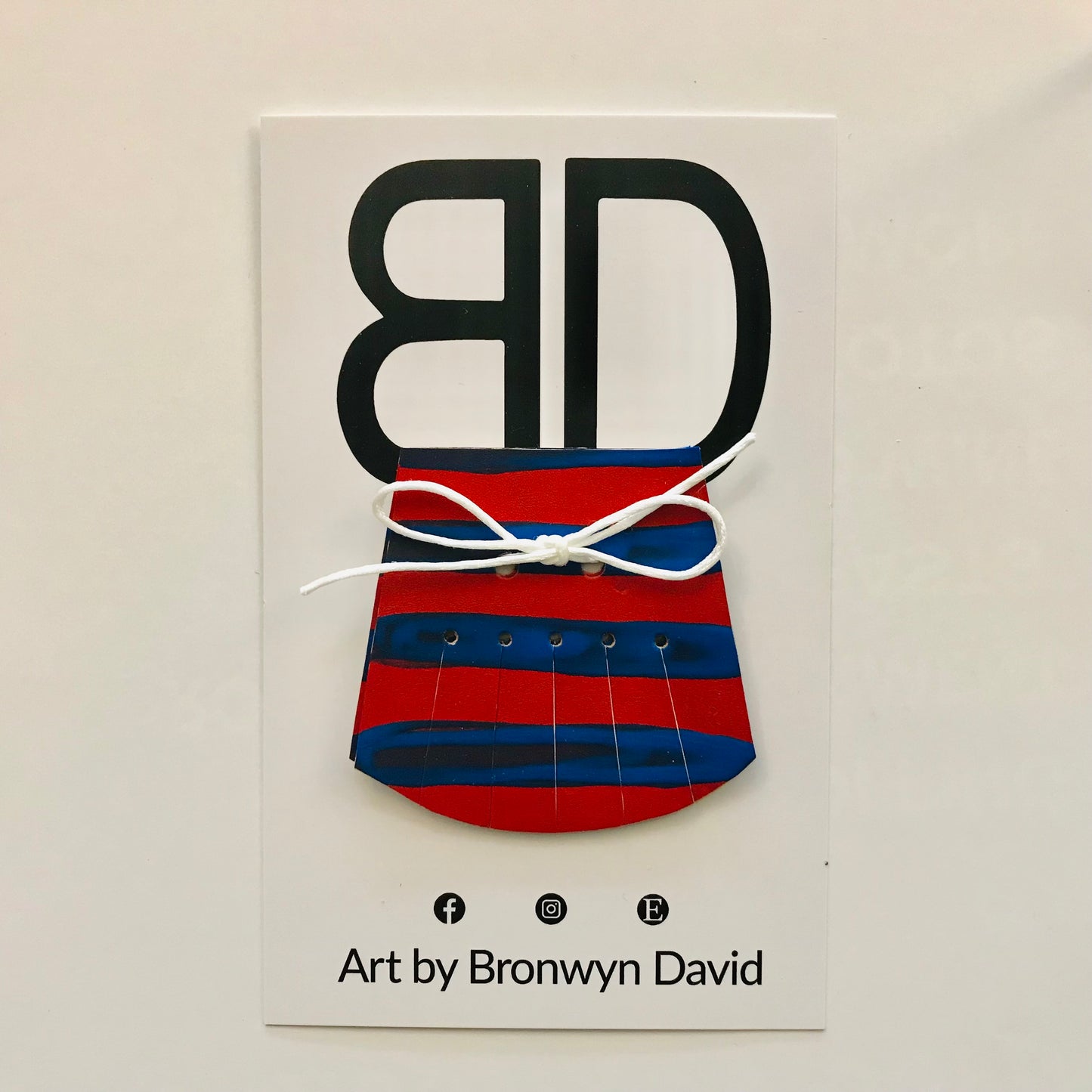 Hand painted leather, faux-leather, perspex & vinyl Shoe Tassel Fringe