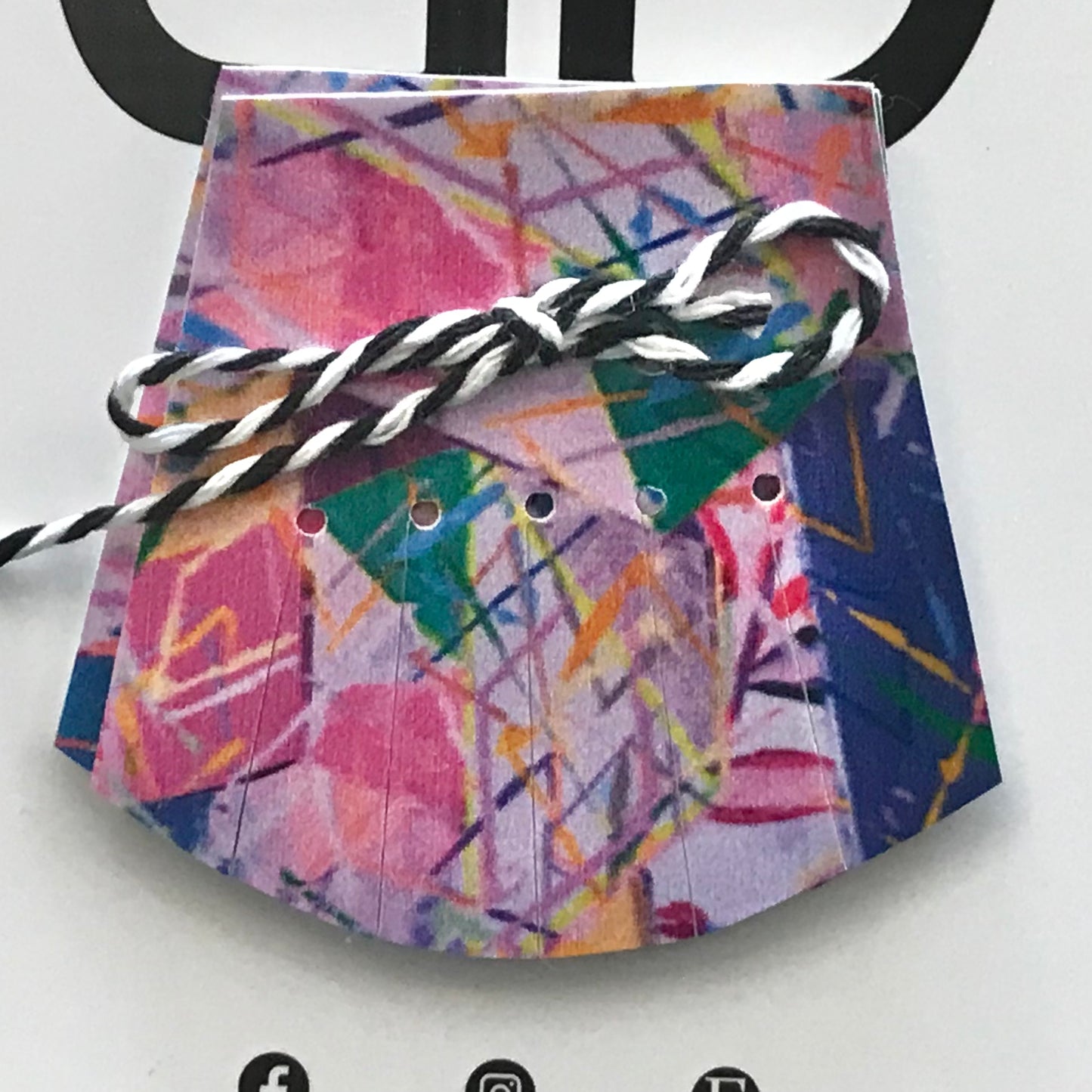 Hand painted leather, faux-leather, perspex & vinyl Shoe Tassel Fringe