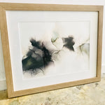 Hand-painted Original Fluid Framed Artwork - A3 Black & Gold **ON SALE**