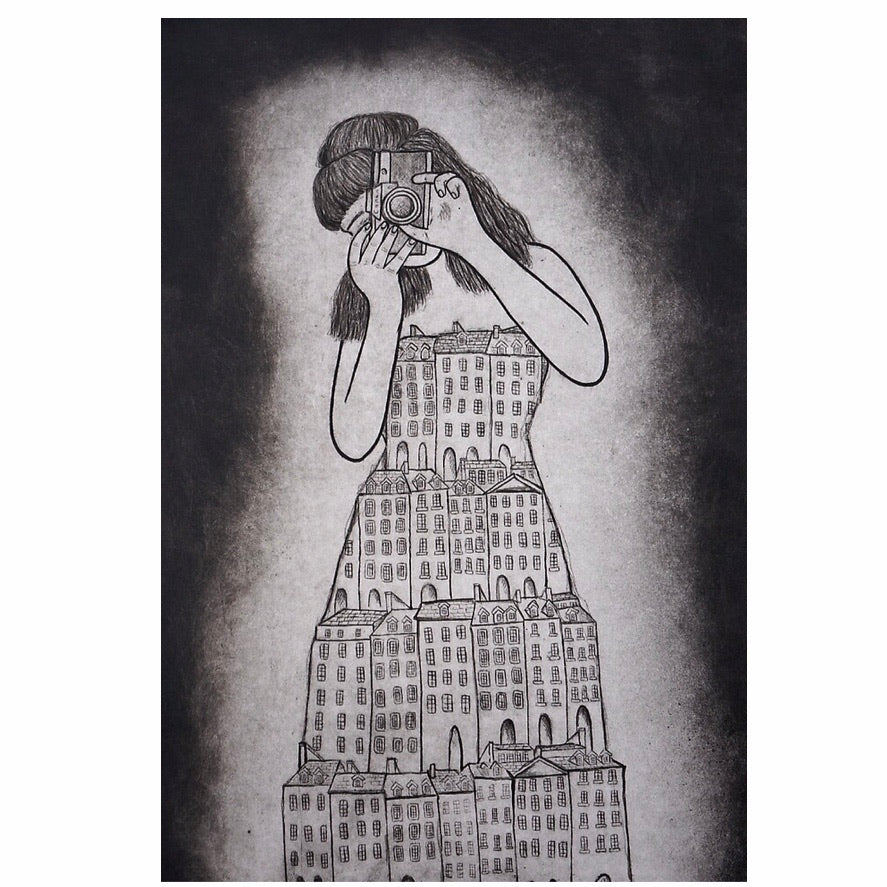 Original Art Print Blank Greeting Cards - individual