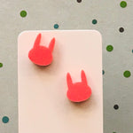 Novelty Studs Earrings - Graphic Acrylic