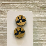 Novelty Studs Earrings - Graphic Acrylic