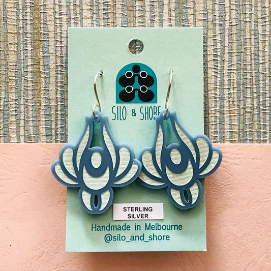 Art Deco Acrylic Earrings - Bloom